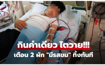 แพทย์เตือน! ผักที่มี “รสขม” 2 ชนิดนี้ ต้องทิ้งทันที